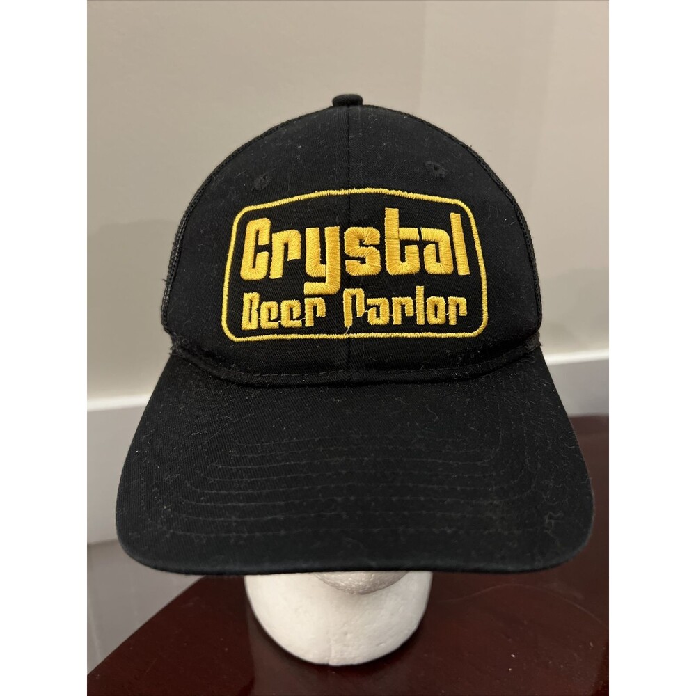 Crystal Beer Parlor Savannah GEORGIA Black Snapback Patch Hat Cap Embroidered